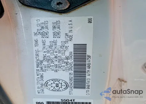 2014 Toyota Tacoma из США, поврежденный, VIN 5TFUU4EN4EX092195